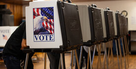 North Carolina voting booths